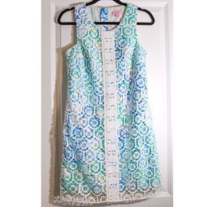 Lilly Pulitzer | 2 | Rosalie Shift Dress in Resort White Geo Macrame Lace